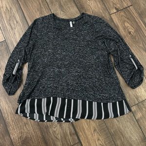 NYC collection split back top